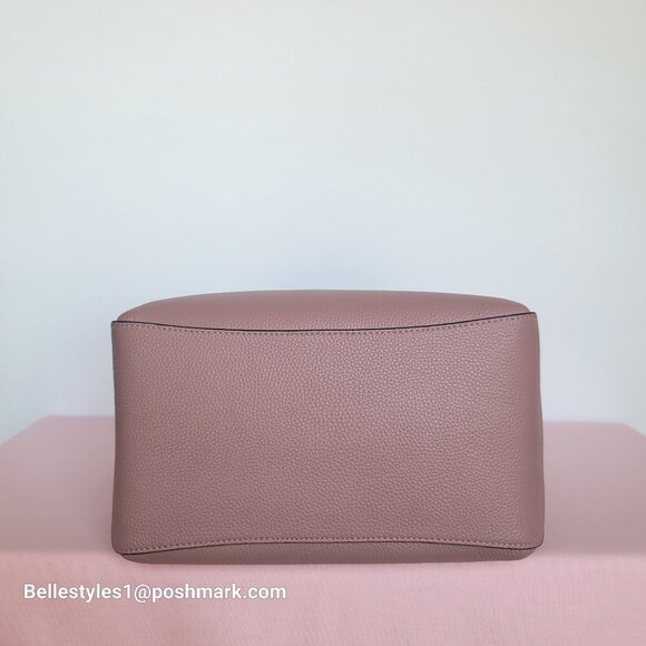 KATE SPADE Deco MEDIUM Pebbled Leather Crossbody Tote Bag- Dusk Rose⭐ - Picture 10 of 16